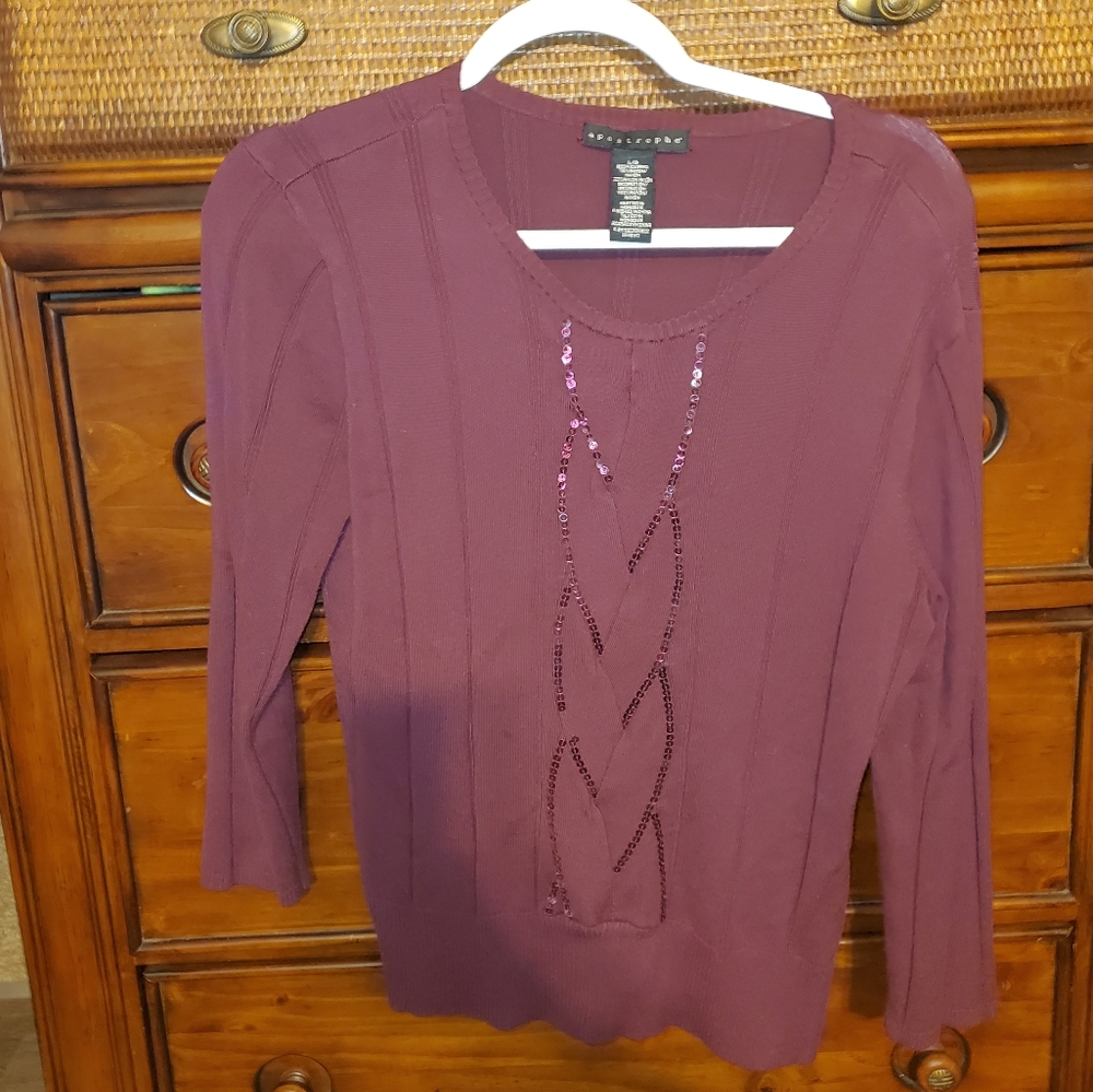 Anthropologie/Apostrophe Sweater💜💜💜💜